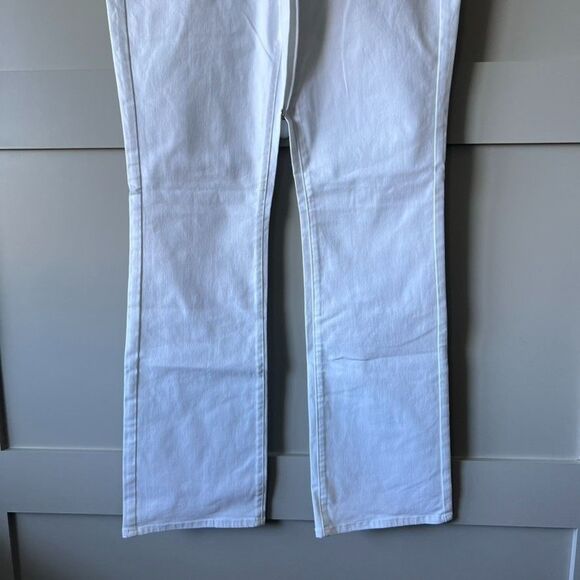 NYDJ Barbara Bootcut Jeans Womens Size 10 White Denim Mid-Rise Lift Tuck Stretch - Picture 3 of 16